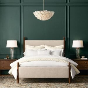 Bed with slat support system and adjustable base compatibility