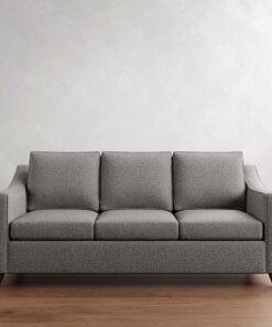 Sofa with slope arms and loose seat cushions