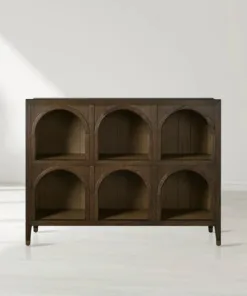 Hattie Solid Oak Arched Storage Cabinet
