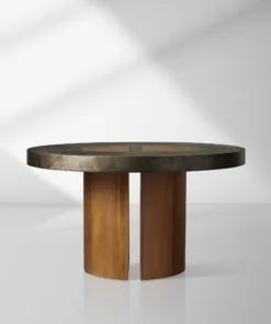 Reclaimed Yukas Wood Acacius Round Dining Table