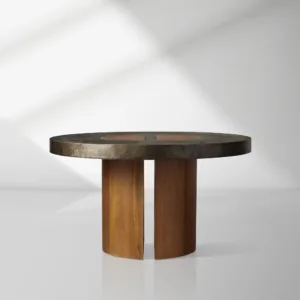 Reclaimed Yukas Wood Acacius Round Dining Table