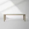 Danny Carrara Marble Top Dining Table With Oak Base