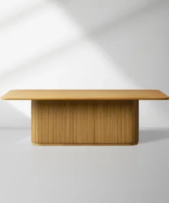 Hand-Fained Finnley Wood Rectangle Dining Table