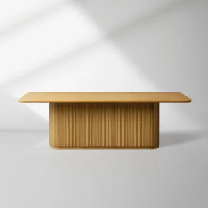 Hand-Fained Finnley Wood Rectangle Dining Table