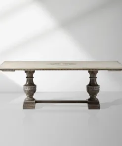 Florence Center Hand-painted Floral Extensions Dining Table