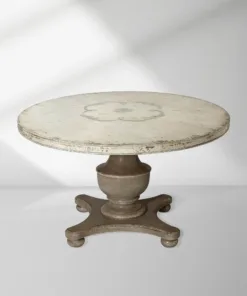 Biancca Round Dining Table Hand-painted floral in Italy