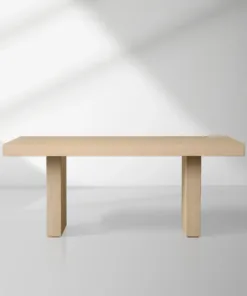 Modern Rustic Calvin Rectangle Oak Dining Table
