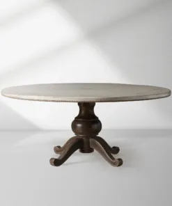 Girardi Geo Link Bell'Arte Hand-Painted Round Dining Table