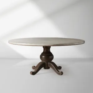 Girardi Geo Link Bell'Arte Hand-Painted Round Dining Table