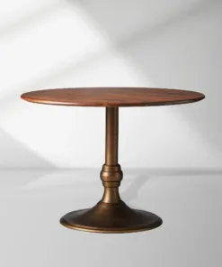 Modern Jacob Bistro Table with Wade Solid Cast Base
