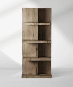 Leandro Solid Oak Wood Bookcase