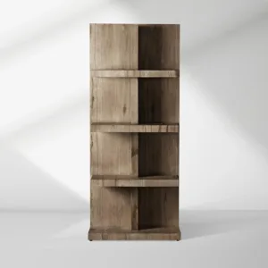 Leandro Solid Oak Wood Bookcase