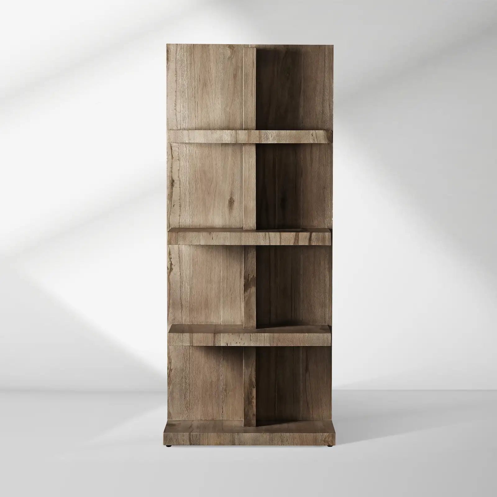 Leandro Solid Oak Wood Bookcase