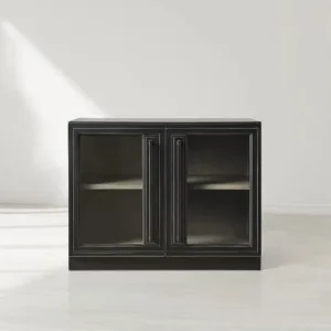 Factory Small Cabinet with Tempered Glass Doors
