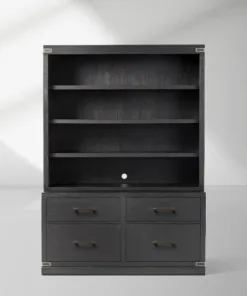 Tremont Wood Modular Bookcase Storage Cabinets with File Chest of Drawers Base