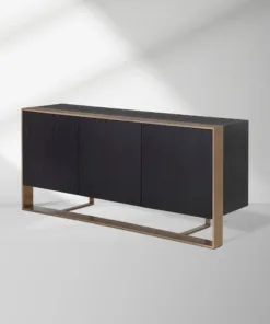 Dolton Modern Wood Sideboard Steel Frame Buffet Cabinets