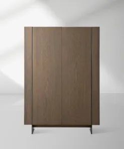 Mihaela Chestnut Wood Sideboard Buffet Storage Cabinet