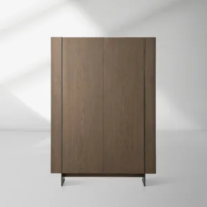Mihaela Chestnut Wood Sideboard Buffet Storage Cabinet