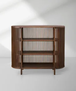 Paige Low Reeded Storage Cabinet