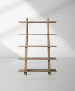 Panta Romanian oak Wood Bookcase