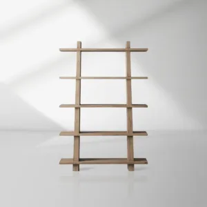 Panta Romanian oak Wood Bookcase