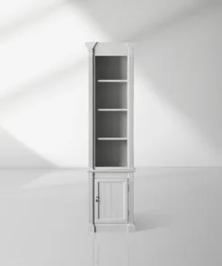 Athens Narrow Bookcase Single Row Display Cabinet