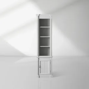 Athens Narrow Bookcase Single Row Display Cabinet