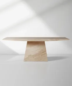 Ilaria Italian Travertine Dining Table