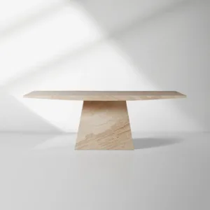 Ilaria Italian Travertine Dining Table