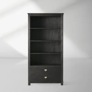 Telegraph Solid Wood Office Bookcase Hand-Distressed Tall Cabinets