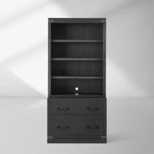 Tremont Modular Wood Bookcase Mid-Century Tall Cabinets