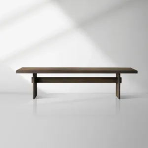 Mihaela Romanian Oak Dining Table in Chestnut