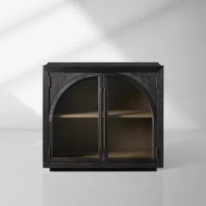 Hattie Oak Hall Chest Arched Design Storage Cabinets