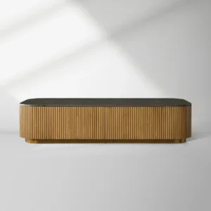 Finnley Storage Coffee Table Stone Top Sofa Center Tea Table With Drawer