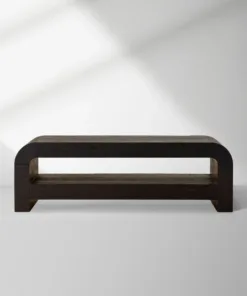 Pierre Mid-Century Modern Wood Coffee Table Sofa Center Tea Table in Oak Veneer