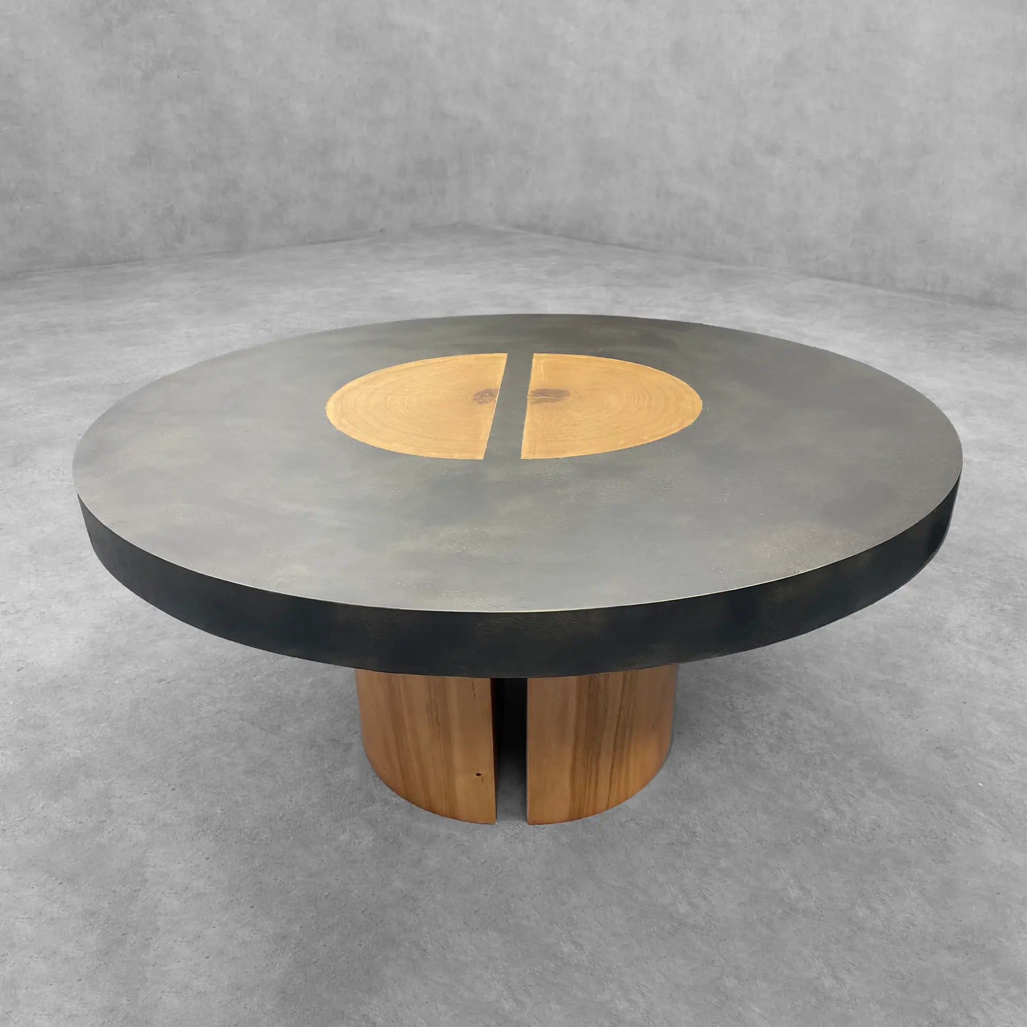 Reclaimed Yukas Wood Acacius Round Dining Table - Image 3