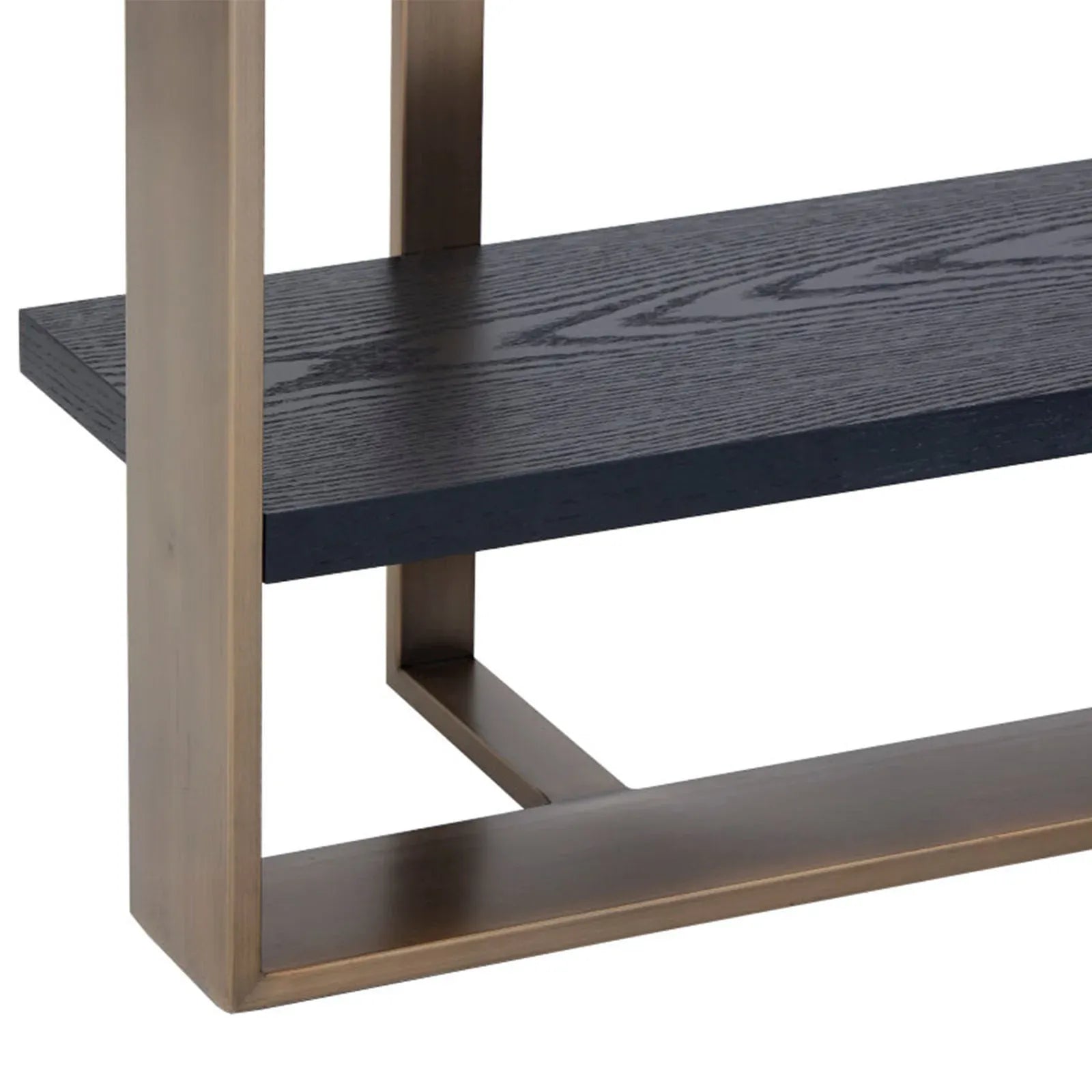 Dolton Modern Bookcase in Stainless Steel Frame - Image 3