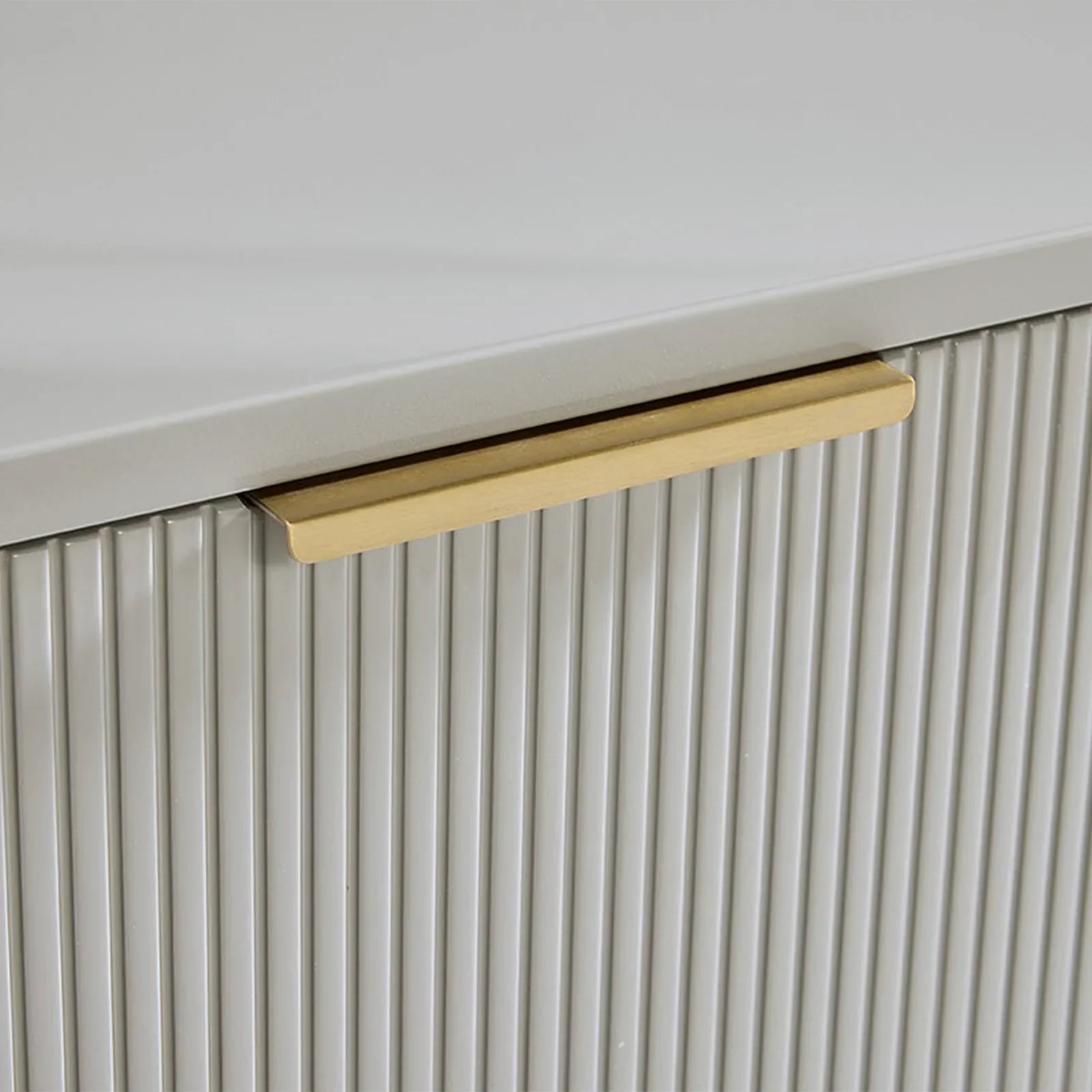 Doroda Modern Wood Frame Sideboard Spacious Cabinets With Gold Hardware - Image 6