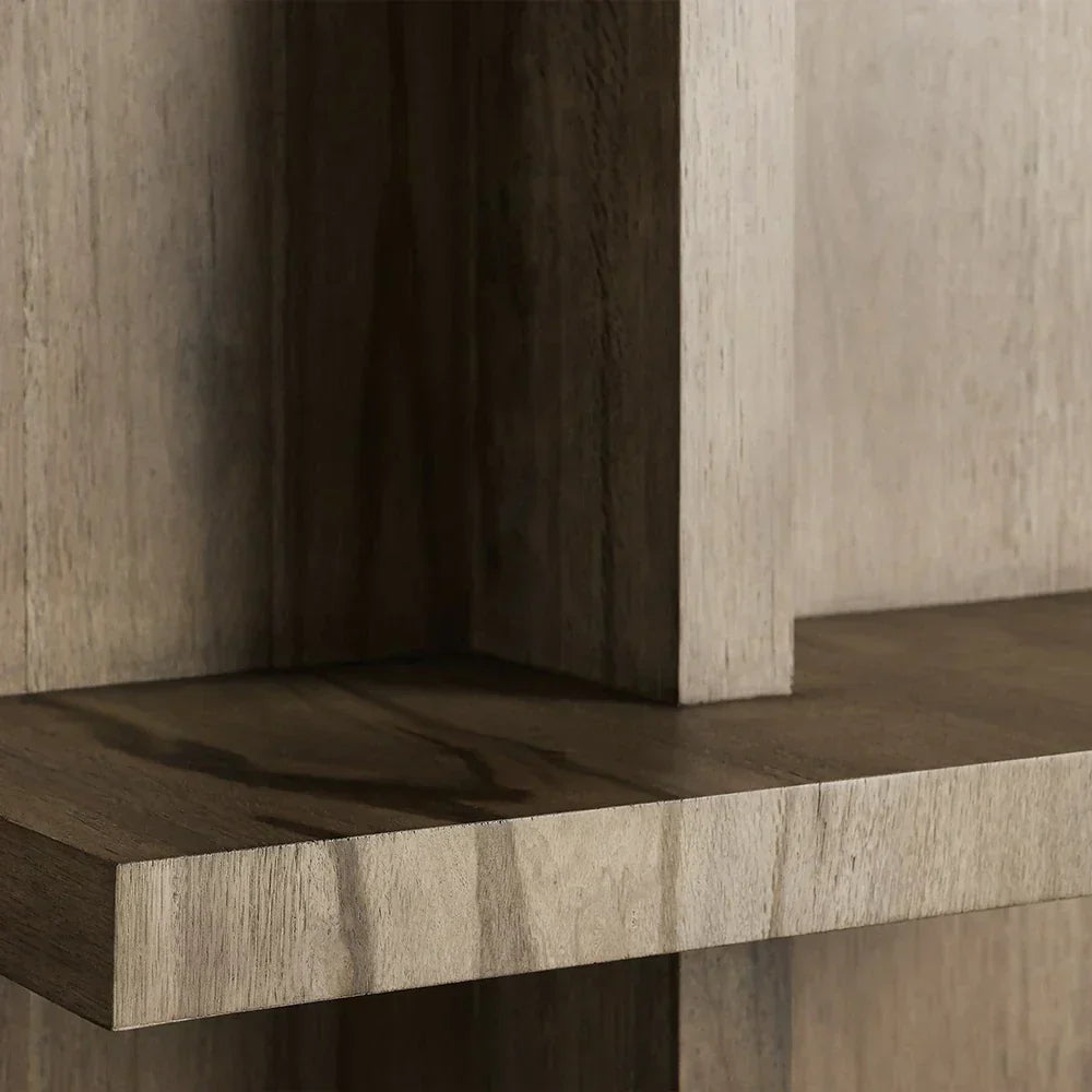 Leandro Solid Oak Wood Bookcase - Image 4