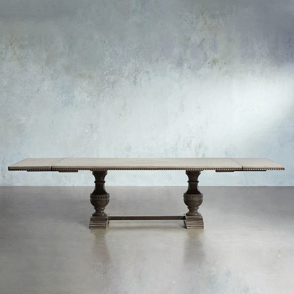 Florence Center Hand-painted Floral Extensions Dining Table - Image 2