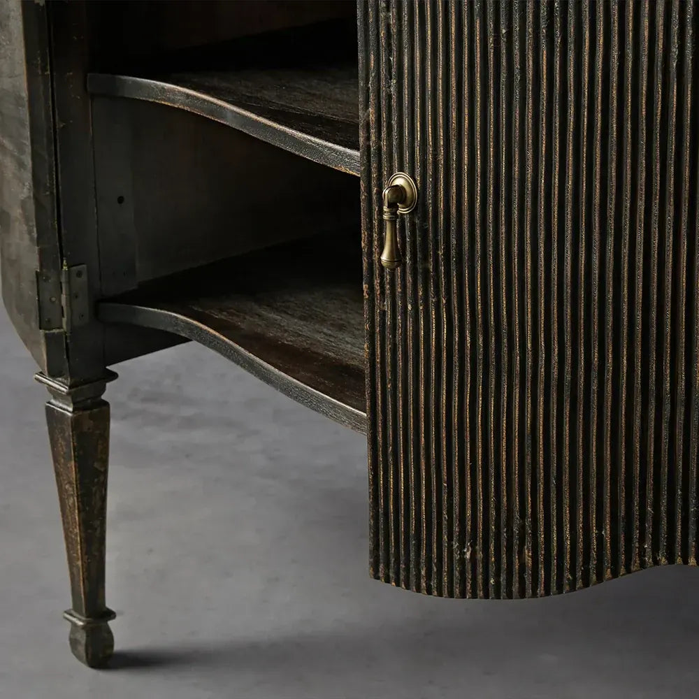 Conrad Hall Chest Cabinet Solid Birch Wood Sideboard - Image 4