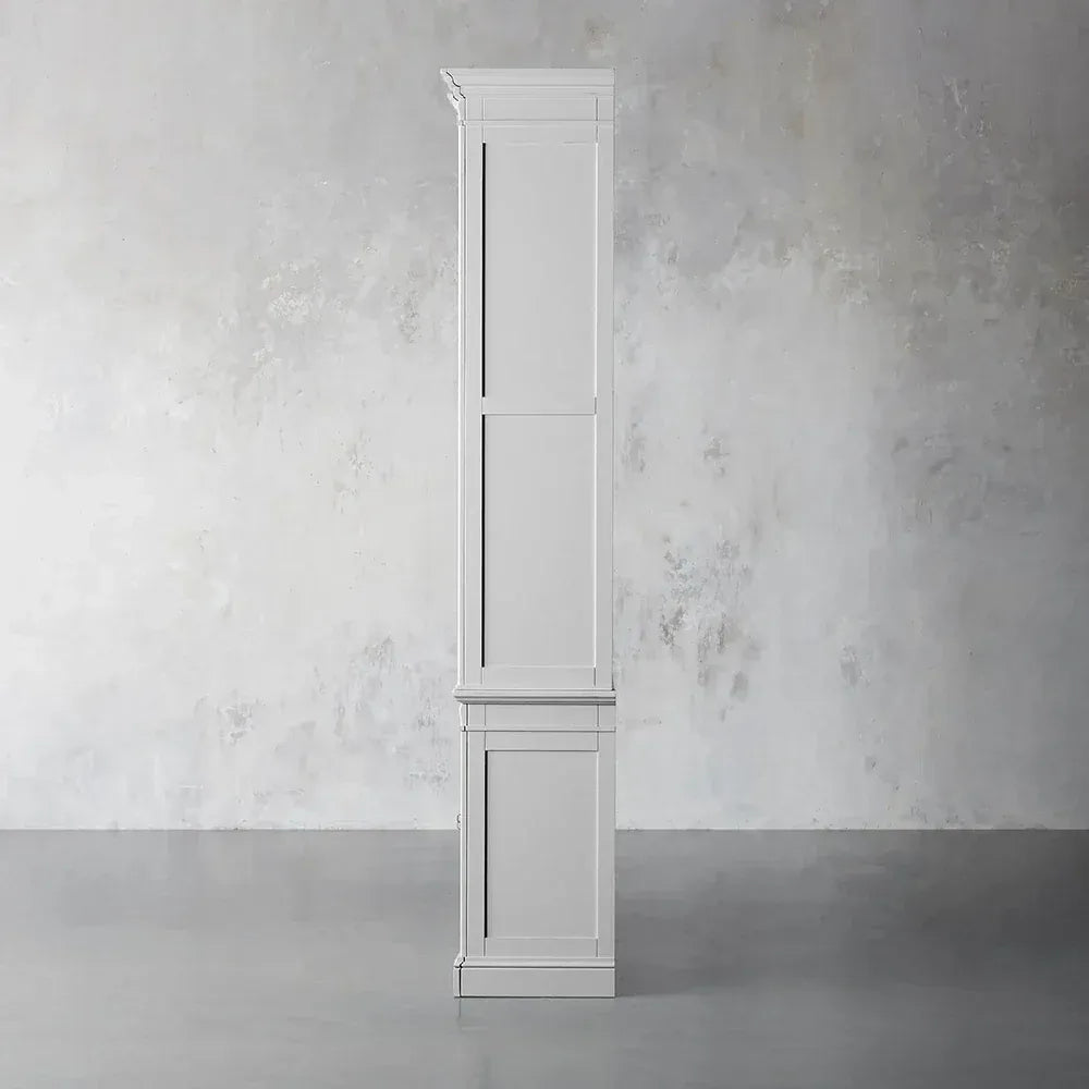 Athens Four Row Bookcase Large Wood Display Cabinet with Adjustable Shelves - Image 4