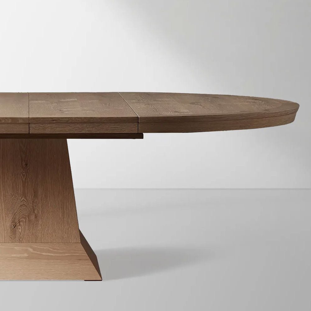 Leighton Round Extension Dining Table with Leaves - Image 4